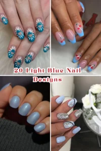 Light Blue Nail Designs That Capture Summer Serenity