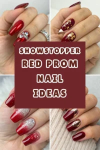 12 Showstopper Red Prom Nail Ideas