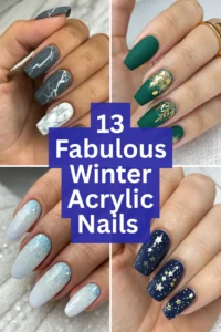 13 Fabulous Winter Acrylic Nails to Brighten Up the Cold Months