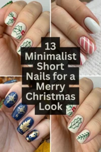 13 Minimalist Short Nails for a Merry Christmas Look