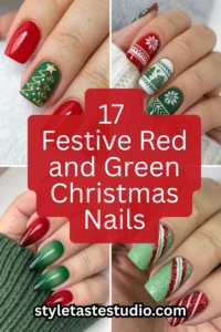 17 Festive Red and Green Christmas Nails To Try This Season