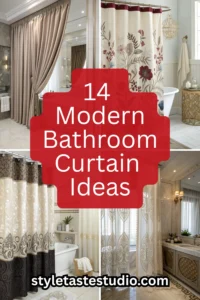 14 Modern Bathroom Curtain Ideas to Elevate Your Space