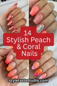 14 Stylish Peach & Coral Nails You’ll Want To Wear