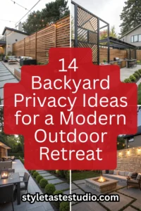 14 Backyard Privacy Ideas for a Modern Outdoor Retreat