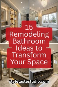15 Remodeling Bathroom Ideas to Transform Your Space into a Modern Sanctuary