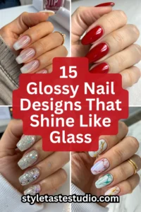 15 Glossy Nail Designs That Shine Like Glass