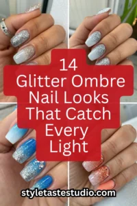 14 Glitter Ombre Nail Looks That Catch Every Light
