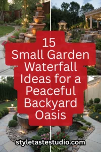 15 Small Garden Waterfall Ideas for a Peaceful Backyard Oasis