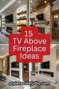 15 TV Above Fireplace Ideas for a Stylish, Modern Living Space