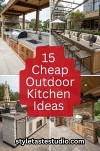 15 Cheap Outdoor Kitchen Ideas That Look Luxe Without the Price Tag