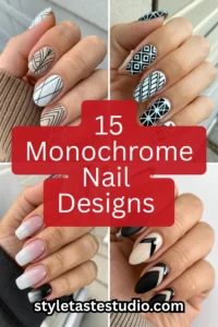 15 Monochrome Nail Designs That Look Ultra-Sleek