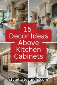 15 Decor Ideas Above Kitchen Cabinets for a Stylish, Finished Look