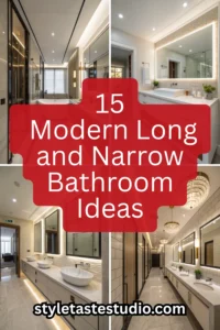 15 Modern Long and Narrow Bathroom Ideas for a Stylish, Functional Space