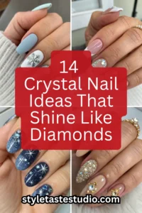 14 Crystal Nail Ideas That Shine Like Diamonds