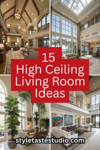 15 High Ceiling Living Room Ideas to Elevate Your Space