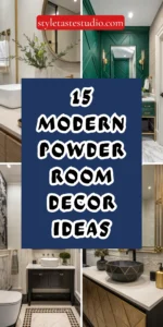 15 Modern Powder Room Decor Ideas for a High-End Look
