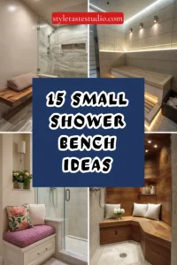15 Small Shower Bench Ideas for Comfort and Style