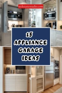 15 Appliance Garage Ideas to Hide Countertop Clutter