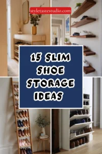15 Slim Shoe Storage Ideas for Narrow Hallways