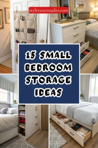 15 Small Bedroom Storage Ideas That Hide Visual Clutter