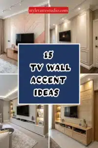 15 TV Wall Accent Ideas That Don’t Overwhelm the Room