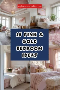 15 Pink & Gold Bedroom Ideas for Teens & Adults
