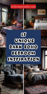 15 Unique Dark Boho Bedroom Inspirations