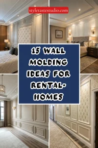 15 Wall Molding Ideas for Rental-Friendly Character