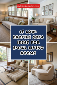 15 Low-Profile Sofa Ideas for Small Living Rooms