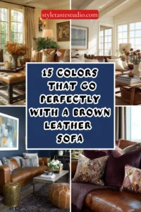 15 Colors That Go Perfectly With a Brown Leather Sofa