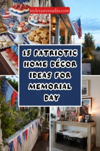 15 Patriotic Home Décor Ideas for Memorial Day: Red, White & Blue Inspiration