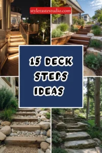 15 Deck Steps Ideas for a Beautiful, Safe Outdoor Staircase