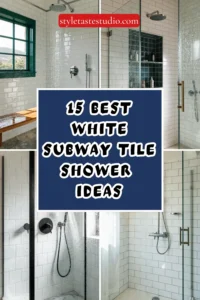 15 Best White Subway Tile Shower Ideas