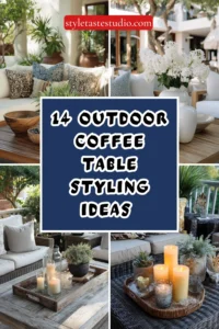 14 Outdoor Coffee Table Styling Ideas for the Porch