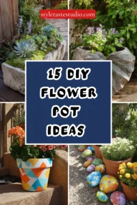 15 DIY Flower Pot Ideas for Your Garden