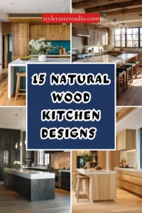 15 Natural Wood Kitchen Designs That Feel Warm