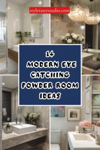 14 Modern Eye-Catching Powder Room Ideas