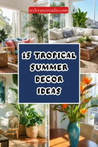 15 Tropical Summer Decor Ideas That Instantly Elevate Your Space