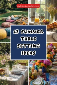 13 Summer Table Setting Ideas for Effortless Hosting