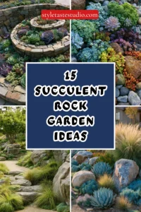 15 Succulent Rock Garden Ideas