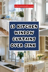 13 Kitchen Window Curtains Over Sink Ideas