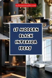 15 Modern Black Interior Ideas That Feel Bold and Luxurious