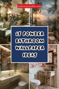 15 Powder Bathroom Wallpaper Ideas That Make the Smallest Room the Most Memorable