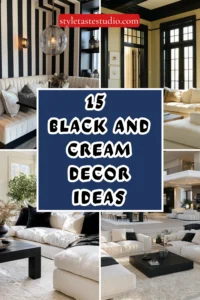 15 Black and Cream Decor Ideas That Feel Timeless and Elegant