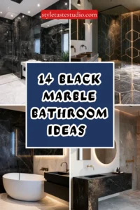 14 Black Marble Bathroom Ideas for a Luxe Hotel Feel