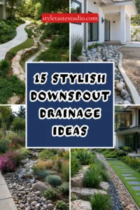 15 Stylish Downspout Drainage Ideas