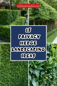 15 Privacy Hedge Landscaping Ideas