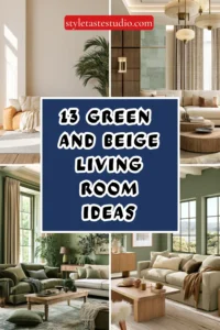 13 Green and Beige Living Room Ideas
