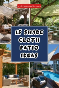 15 Shade Cloth Patio Ideas to Stay Cool All Summer