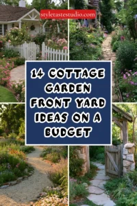 14 Cottage Garden Front Yard Ideas on a Budget That Look Like You Spent a Fortune